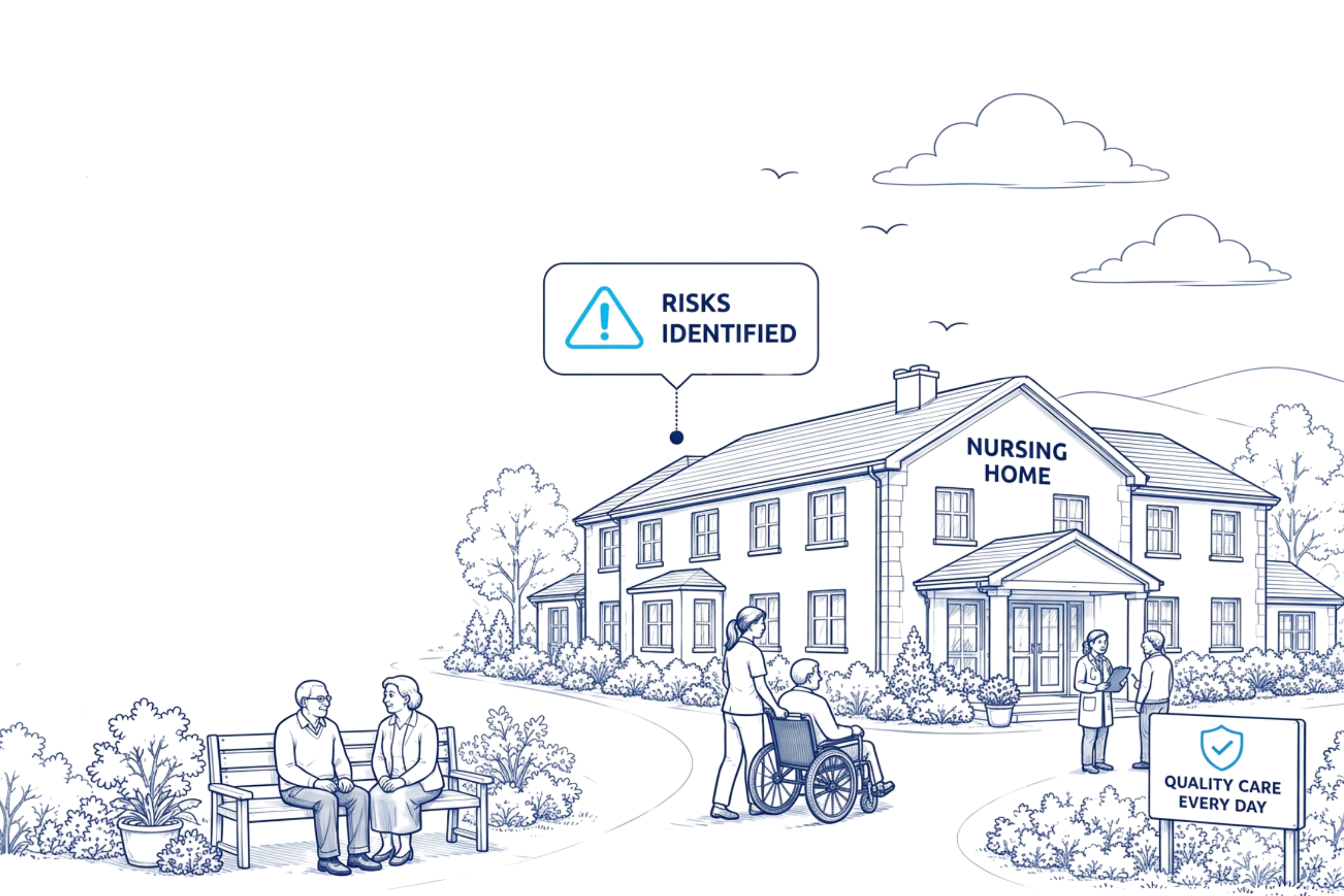 Placeholder for nursing home hero illustration.